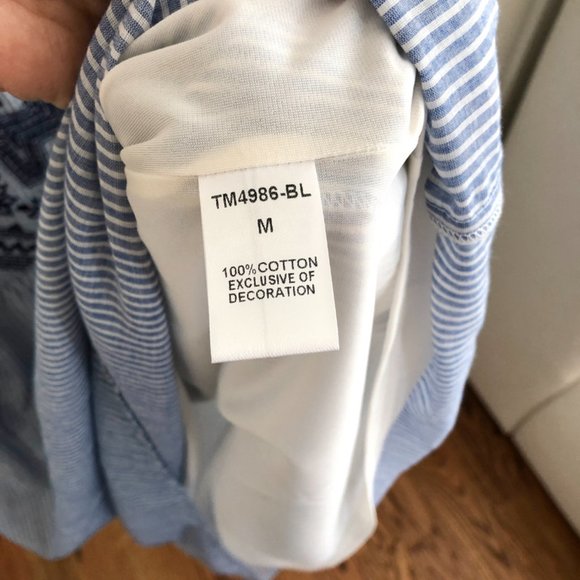 THML Seersucker Embroidered Sundress - M - Picture 4 of 5